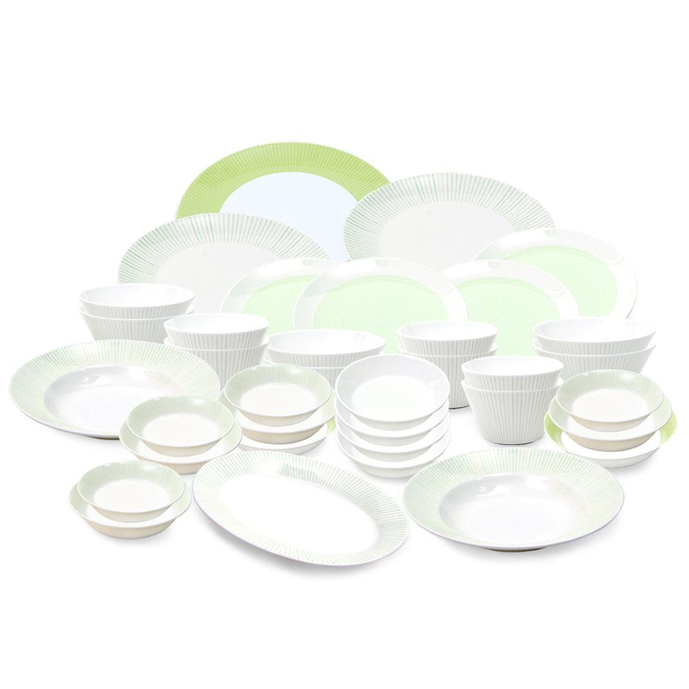 Lime 36-Piece Bone China Dinnerware Set for Six | Made in Korea — image 3