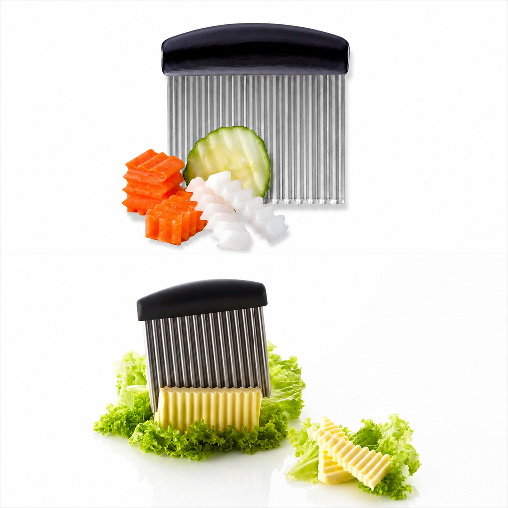 Triangle Crinkle Cutter | Stainless Steel Wavy Vegetable Cutter | Made in Germany