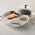 Stainless Steel Steamer Griddle Pan | 30cm Korean Multi-Purpose Pan
