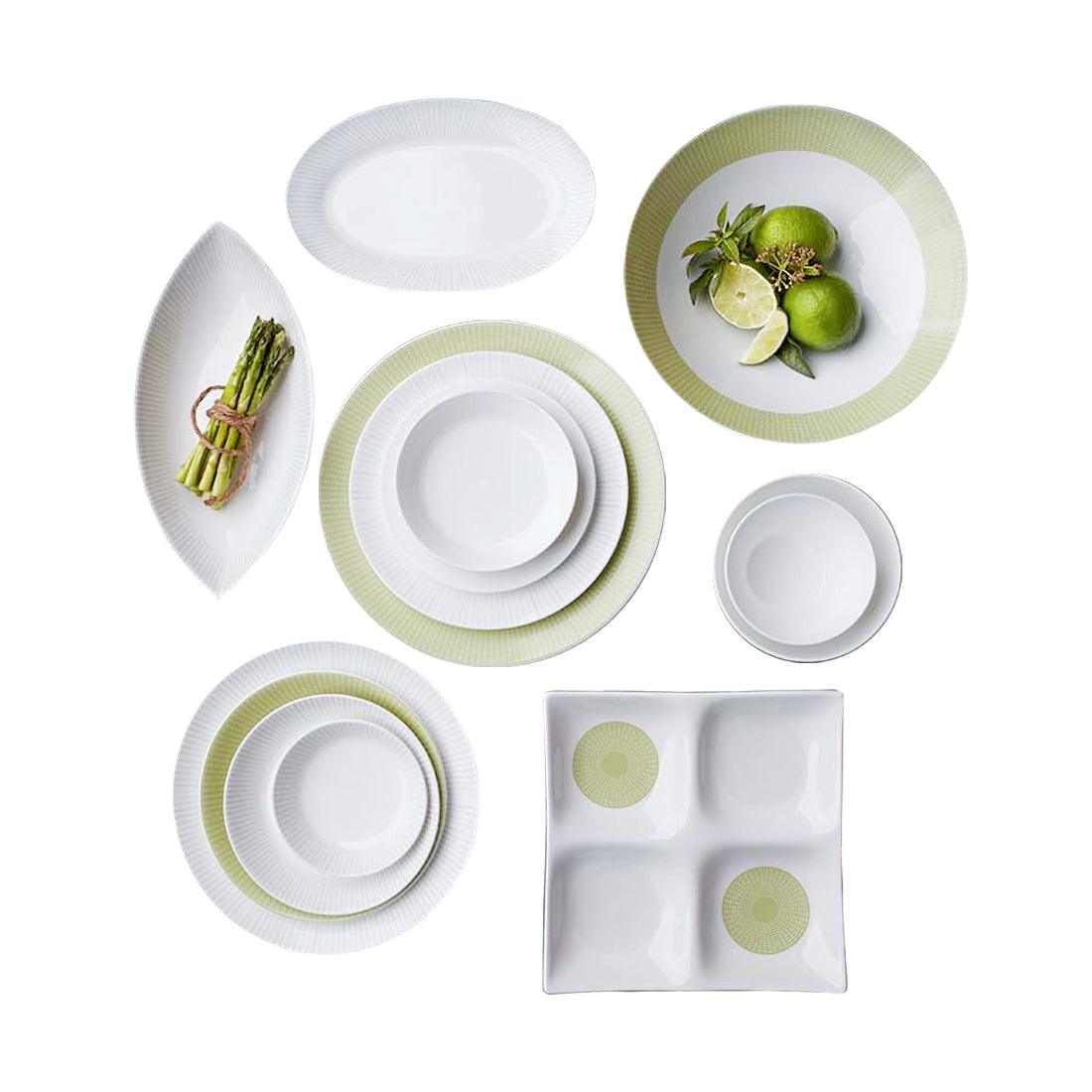 Lime 36-Piece Bone China Dinnerware Set for Six | Made in Korea — image 4