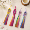 Embroidered Floral Butterfly Norigae | Korean Traditional Tassel Ornament
