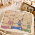 답례품 Bear Embroidered Cotton Hand Towel | Baby Shower & First Birthday Favor