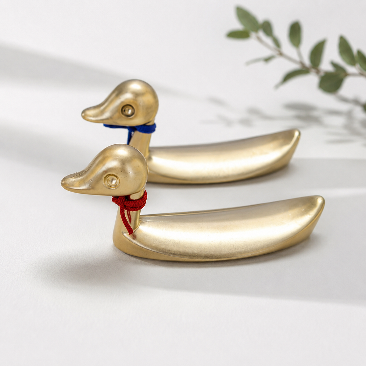 Korean Love Birds Spoon and Chopstick Rest Set
