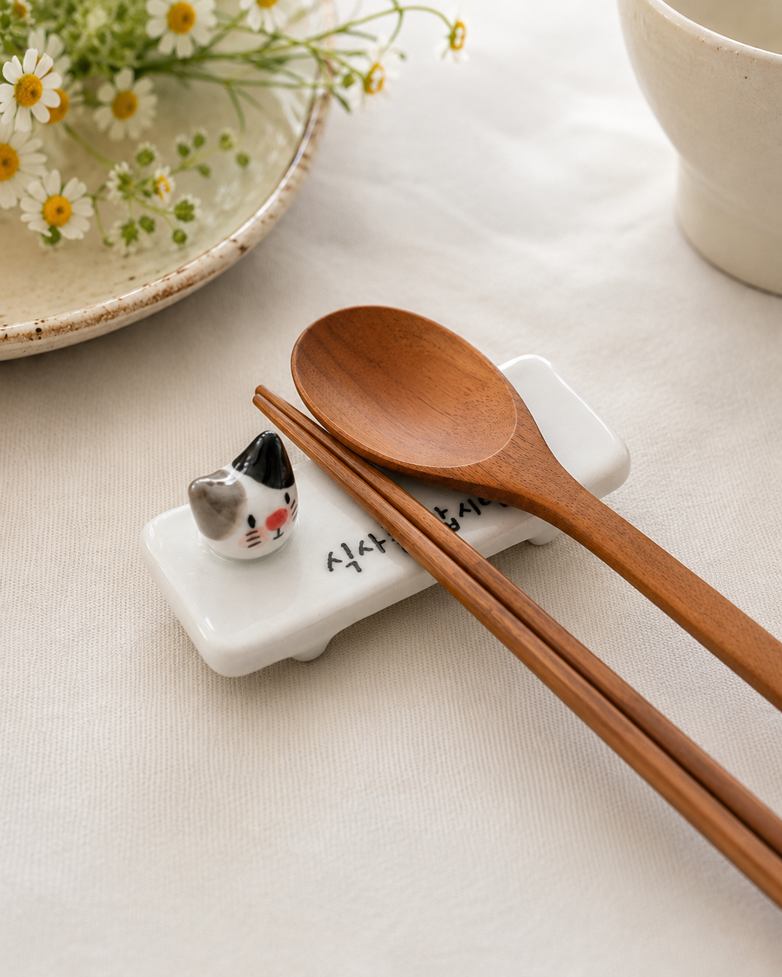 Handmade Ceramic Animal Spoon & Chopstick Rest