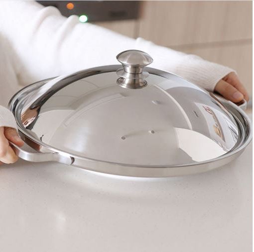 Stainless Steel Steamer Griddle Pan | 30cm Korean Multi-Purpose Pan