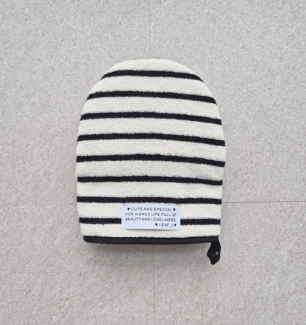 Terry Cloth Oven Mitt | Plush Kitchen Hand Protector, Made in Korea