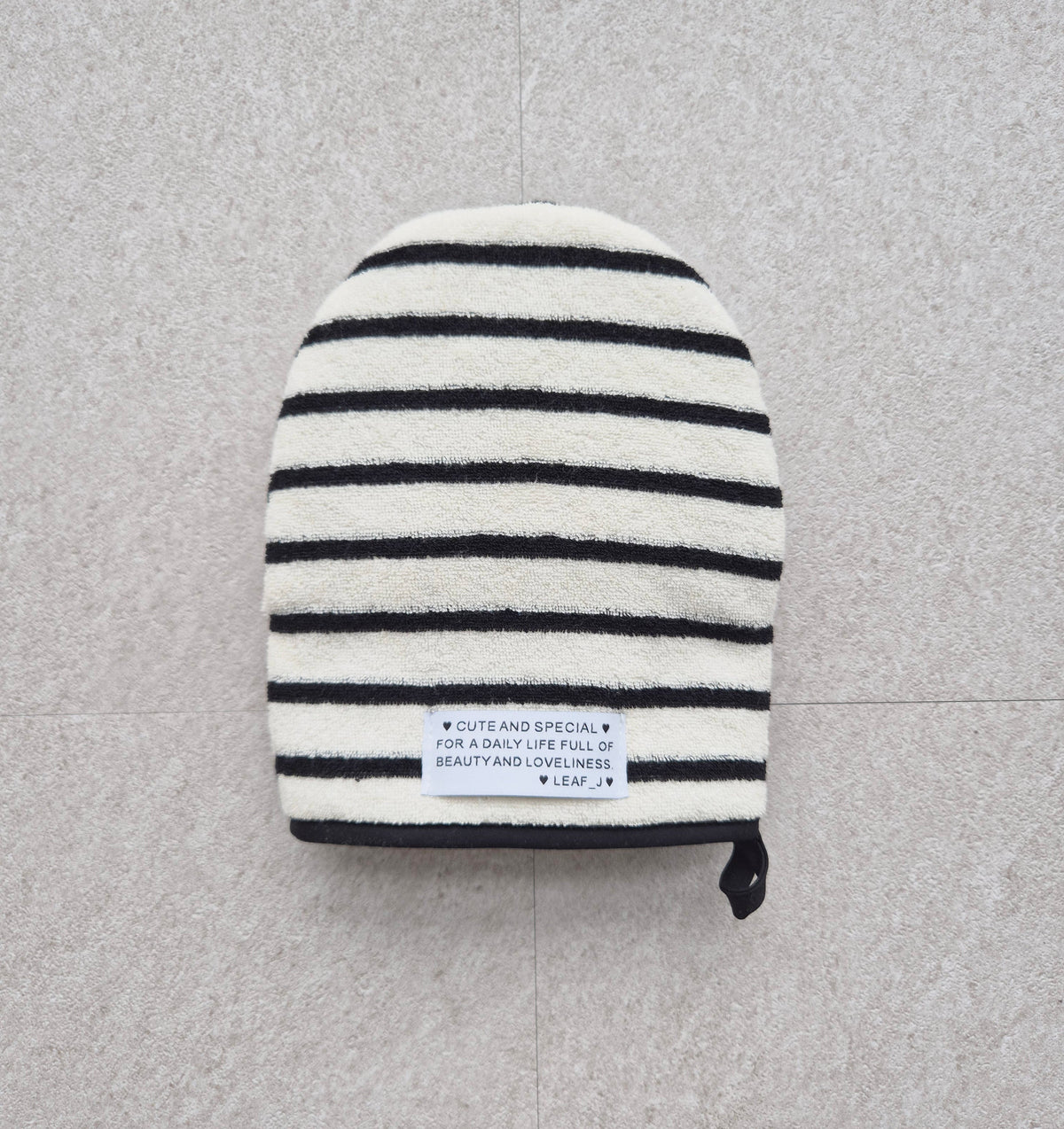 Terry Cloth Oven Mitt | Plush Kitchen Hand Protector, Made in Korea
