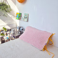 Terry Pillow Pad Cover | Striped Elastic Pillow Protector, Made in Korea