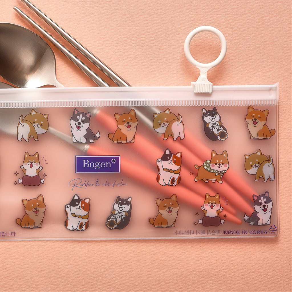 Zippered pouch for Bogen Eiffel kids flatware