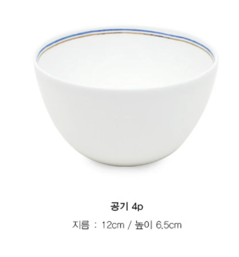 Moire 20-Piece Fine Bone China Dinnerware Set | Made in Korea