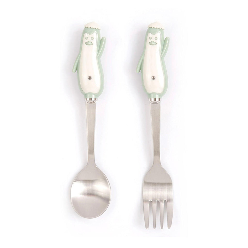 Bogen Penguin Satin Toddler Spoon and Fork Set | 2 Pieces — image 3