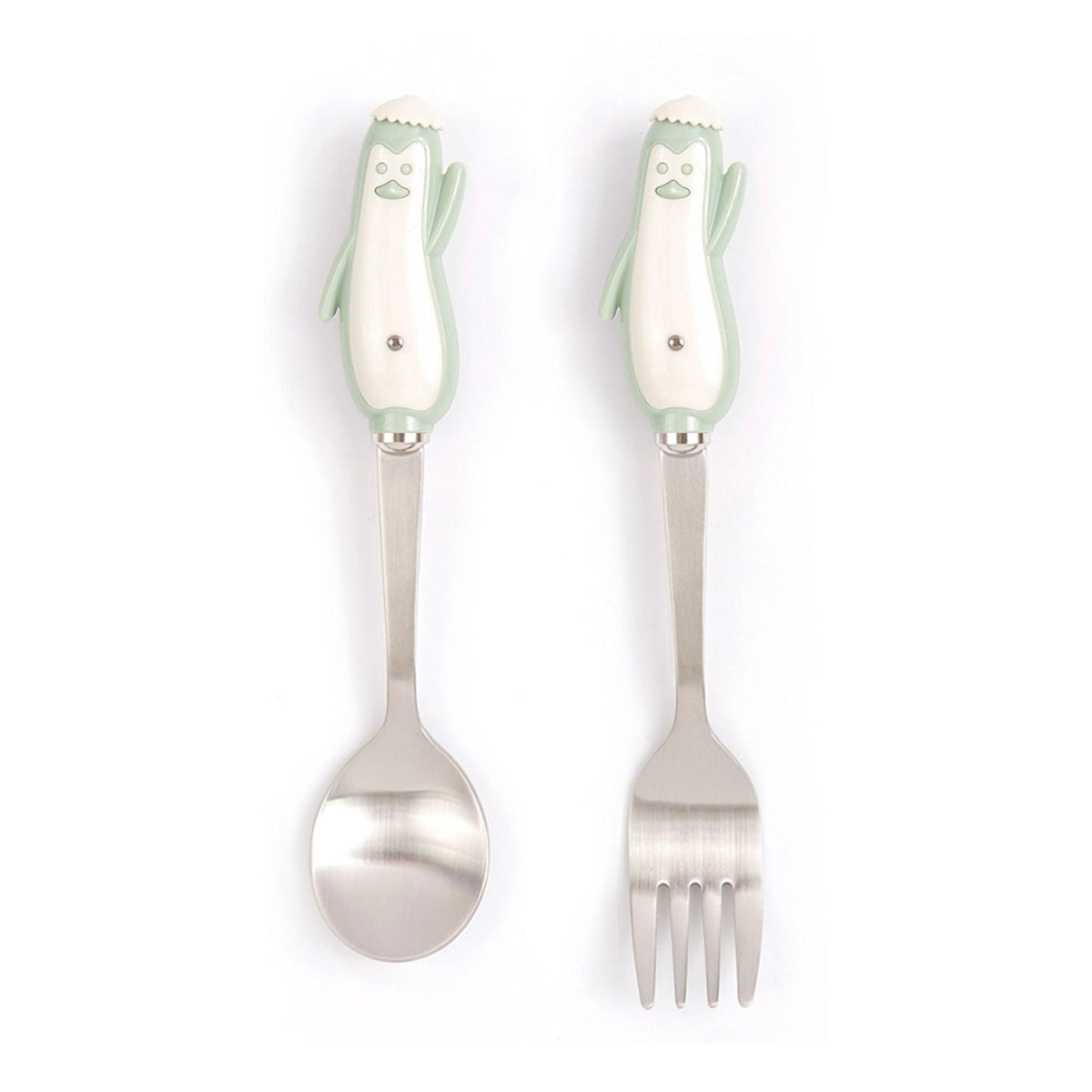 Bogen Penguin Satin Toddler Spoon and Fork Set | 2 Pieces — image 3