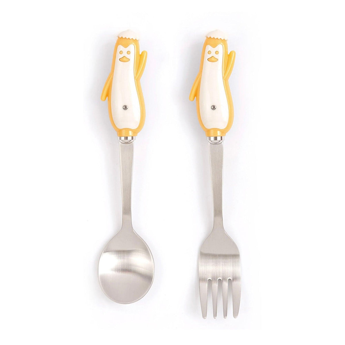 Bogen Penguin Satin Toddler Spoon and Fork Set | 2 Pieces — image 2