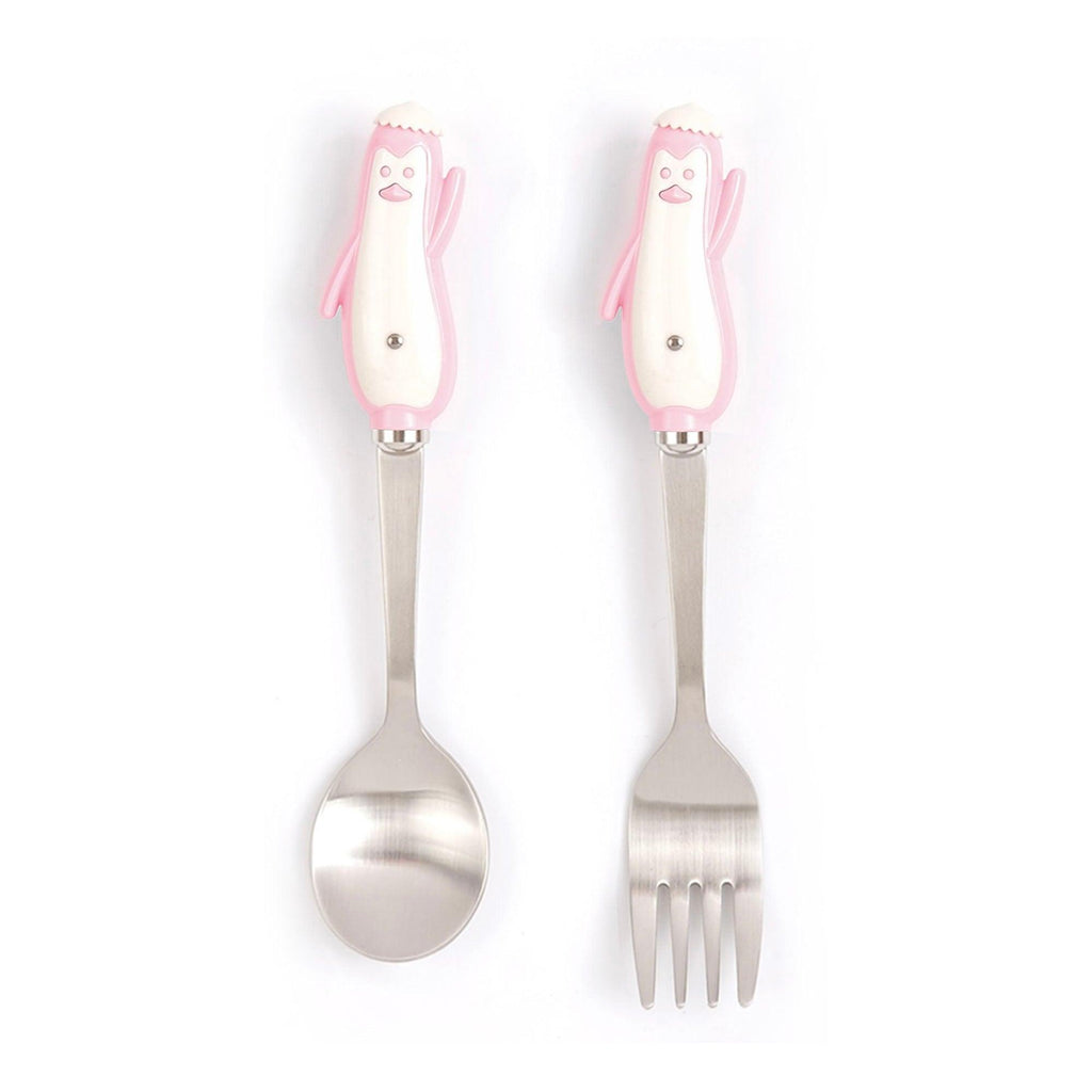Bogen Penguin Satin Toddler Spoon and Fork Set | 2 Pieces — image 4