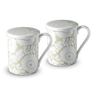 Ciel Vert Fine Bone China Mug Set with Lids | 4 Pieces — image 1
