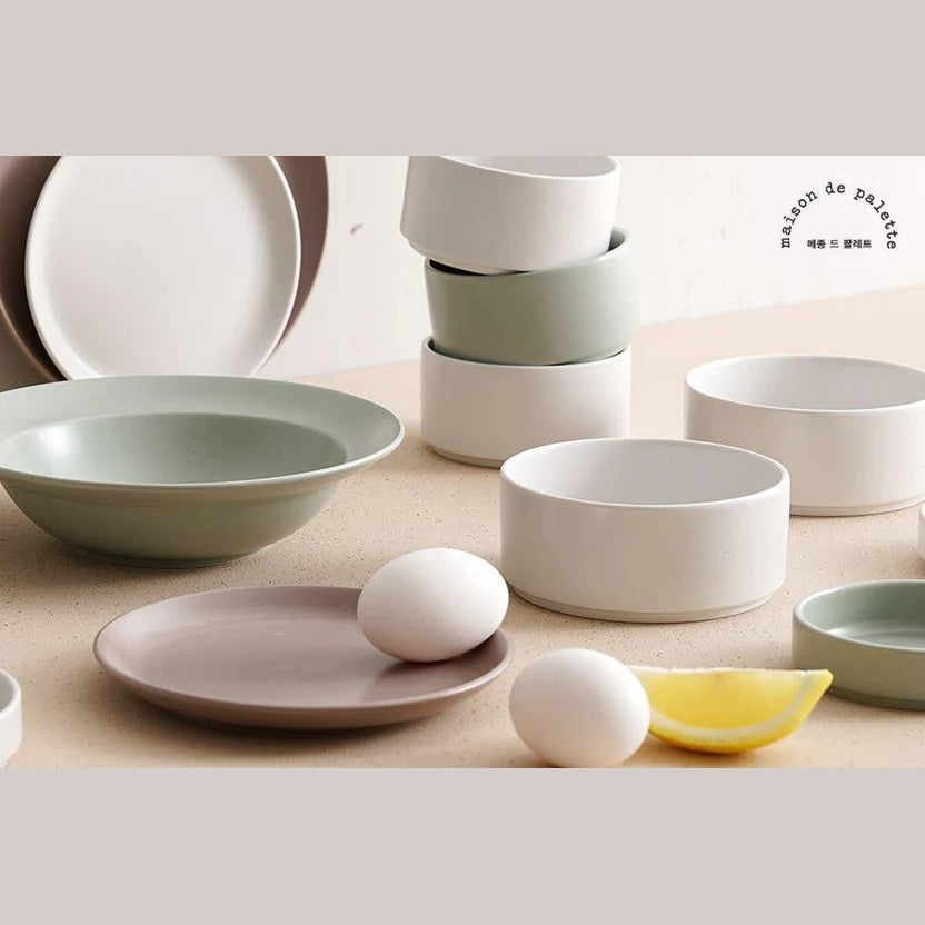 Maison de Palette 15-Piece Fine Porcelain Dinnerware Set | Made in Korea