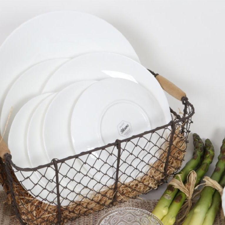 Moire Blanc 20-Piece Fine Bone China Dinnerware Set | Made in Korea — image 3