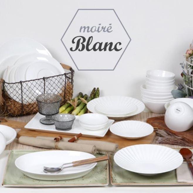 Moire Blanc 20-Piece Fine Bone China Dinnerware Set | Made in Korea — image 1