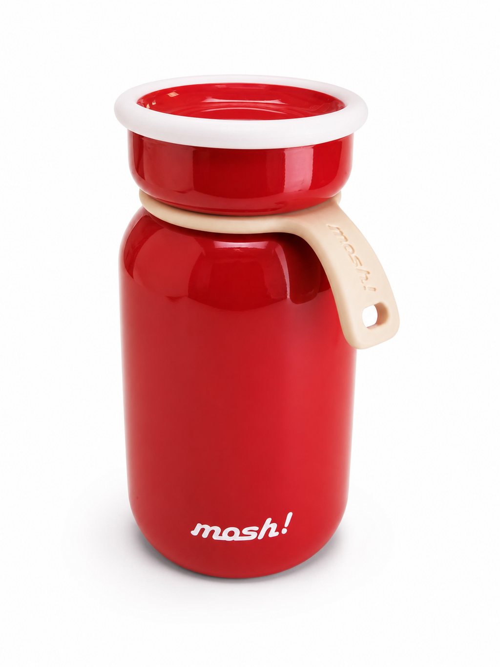 mosh! Insulated Travel Tumbler with Handle | 200ml Vacuum Stainless Steel Bottle