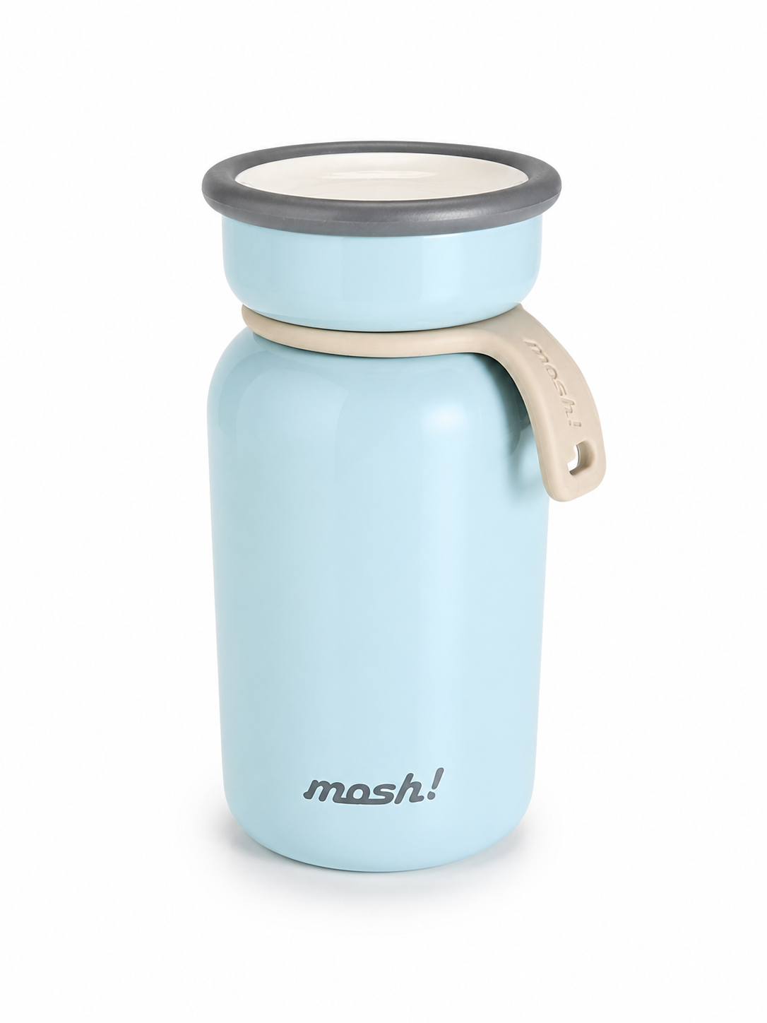 mosh! Insulated Travel Tumbler with Handle | 200ml Vacuum Stainless Steel Bottle